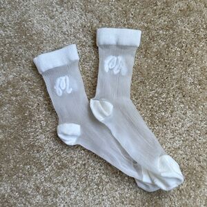 Malbon Leandra ankle socks sheer